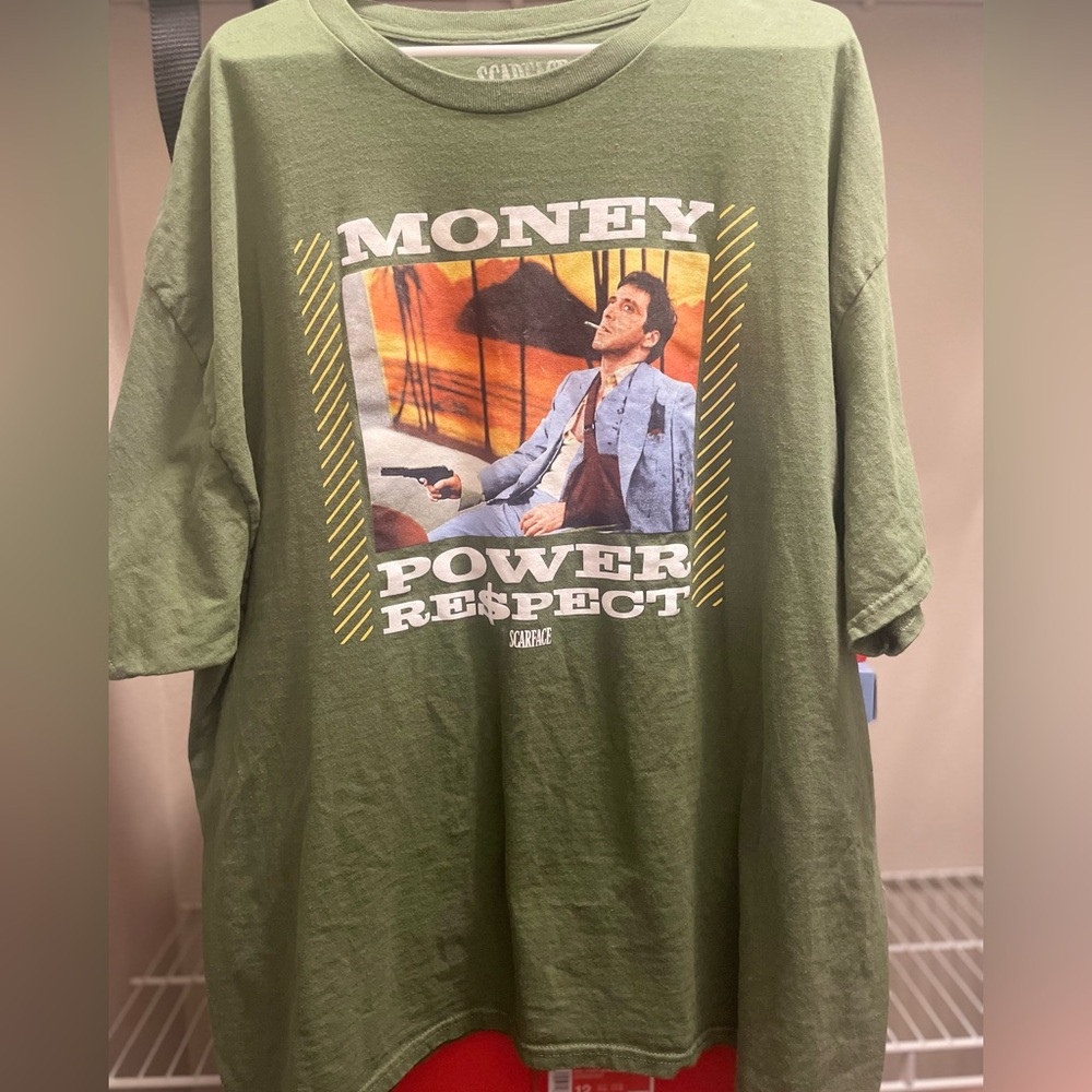 Hybrid Apparel 3XL Green Scarface Graphic T-Shirt